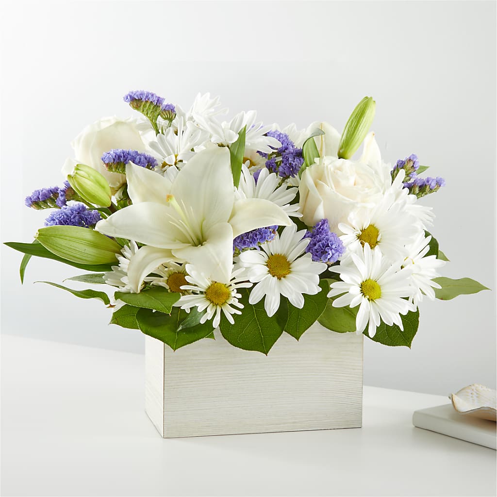 Beyond Blue Box Bouquet – Netcong Village Florist, Netcong NJ
