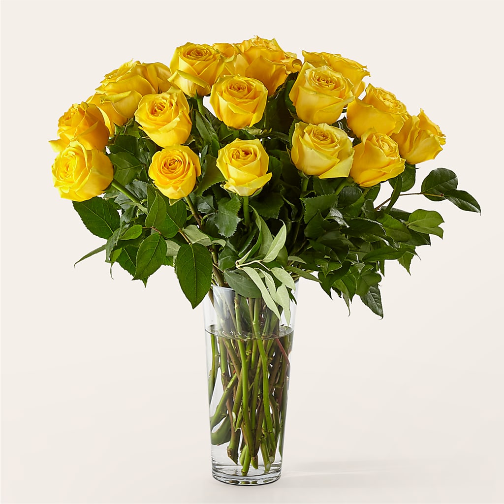 Long Stem Yellow Rose Bouquet – Netcong Village Florist, Netcong NJ