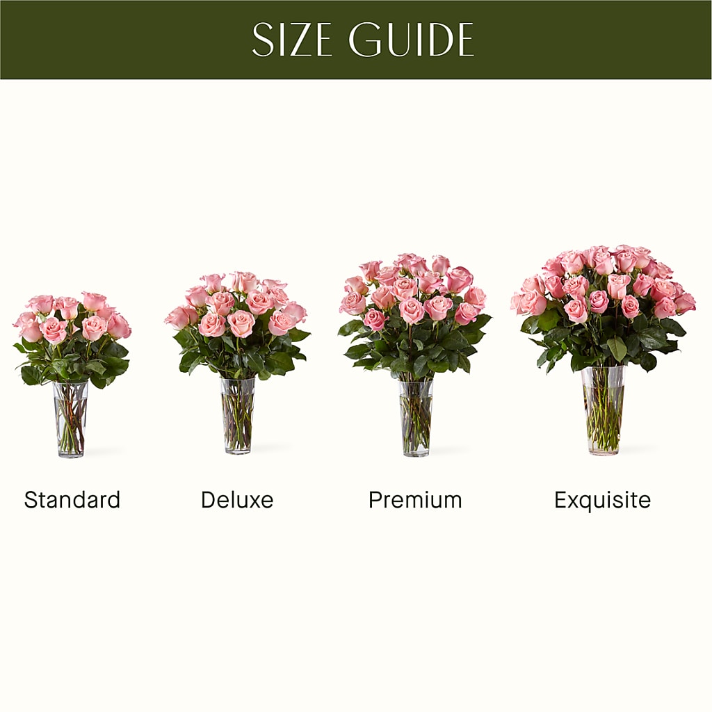 Long Stem Pink Rose Bouquet – Netcong Village Florist, Netcong NJ