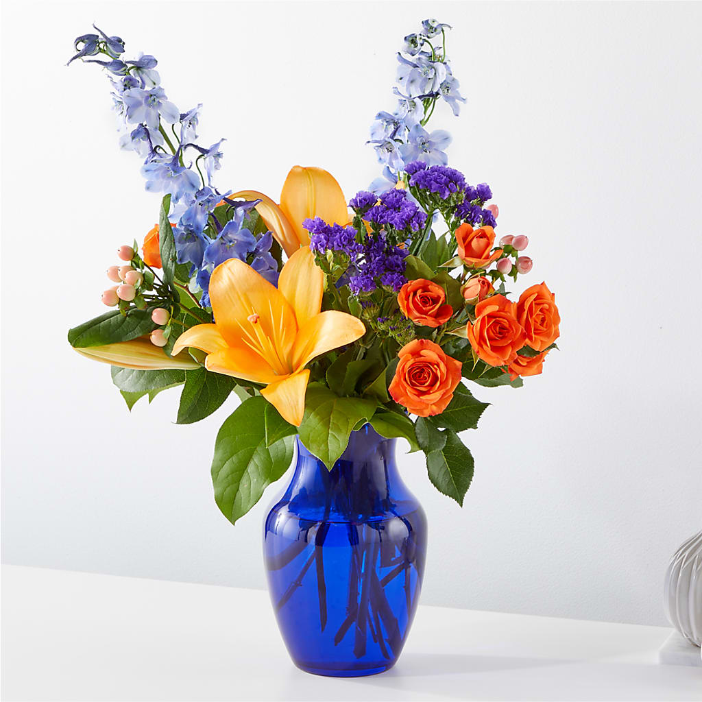 Radiant Citrus Bouquet – Netcong Village Florist, Netcong NJ