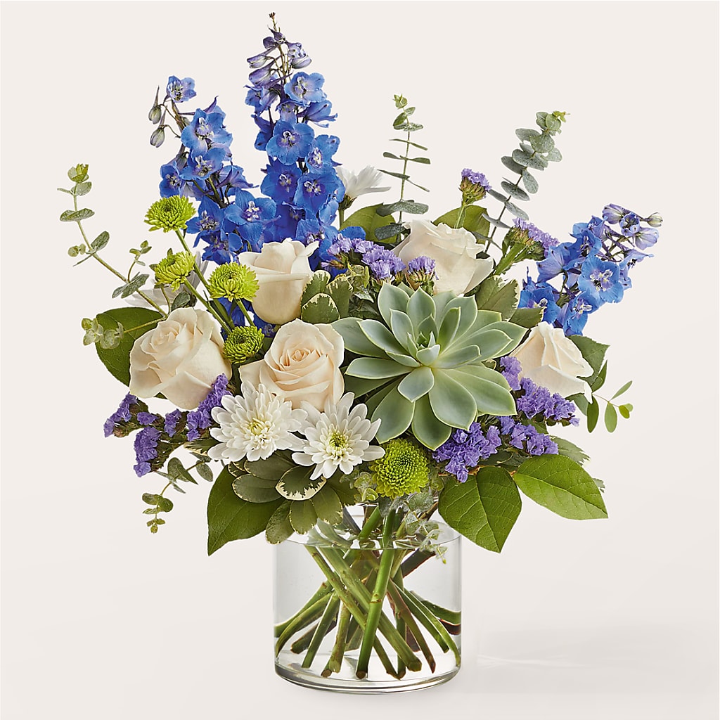 Cerulean Waves Bouquet – Netcong Village Florist, Netcong NJ