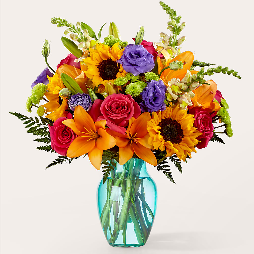 Double Rainbow Bouquet – Netcong Village Florist, Netcong NJ