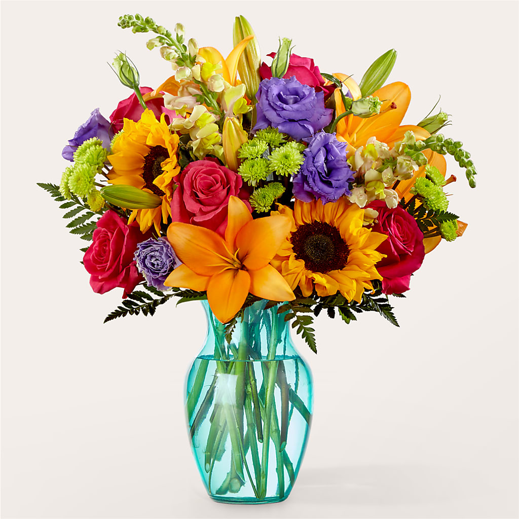 Double Rainbow Bouquet – Netcong Village Florist, Netcong NJ