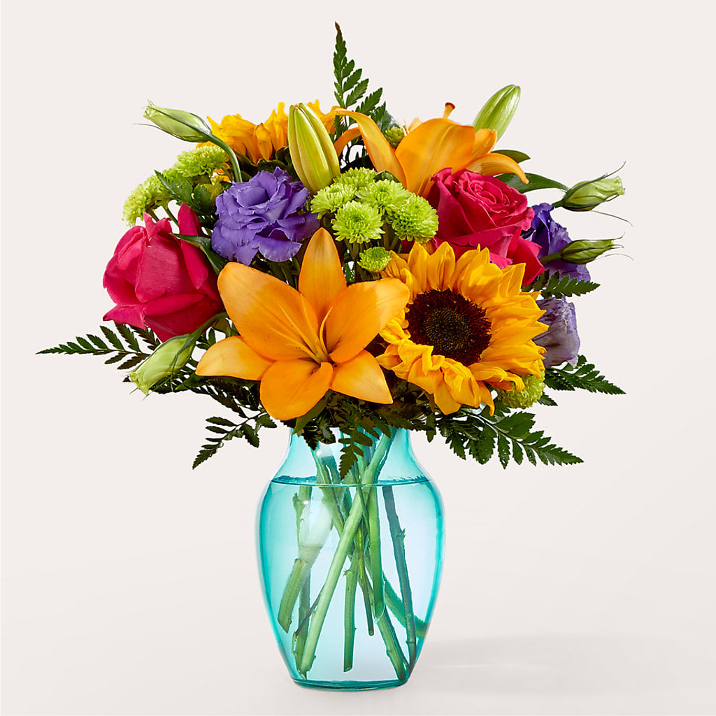 Double Rainbow Bouquet – Netcong Village Florist, Netcong NJ