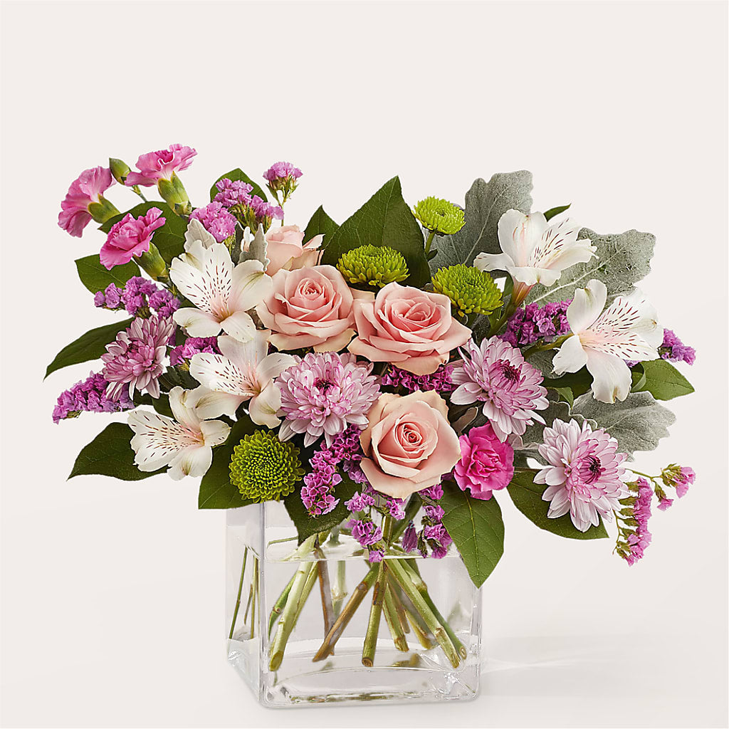Pink Suede Bouquet – Netcong Village Florist, Netcong NJ