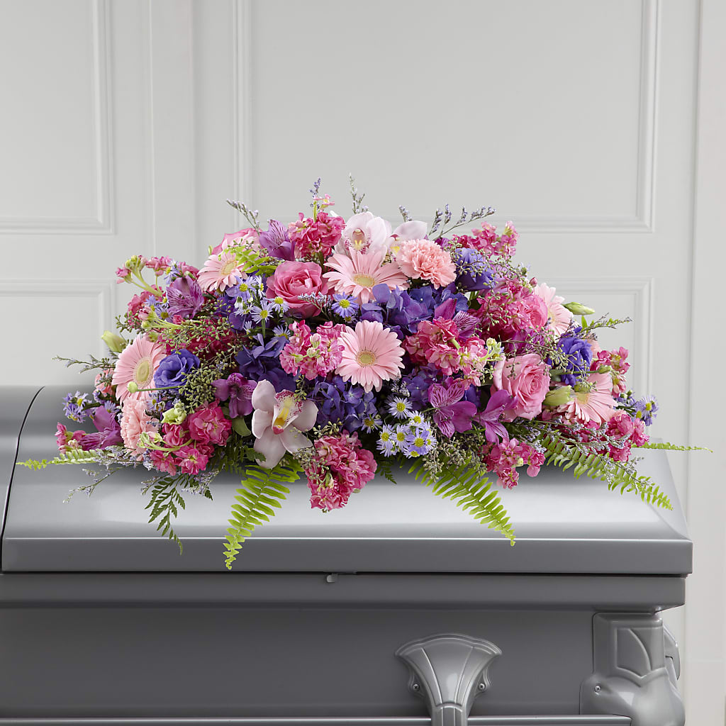 Glorious Garden Casket Spray – Netcong Village Florist, Netcong NJ