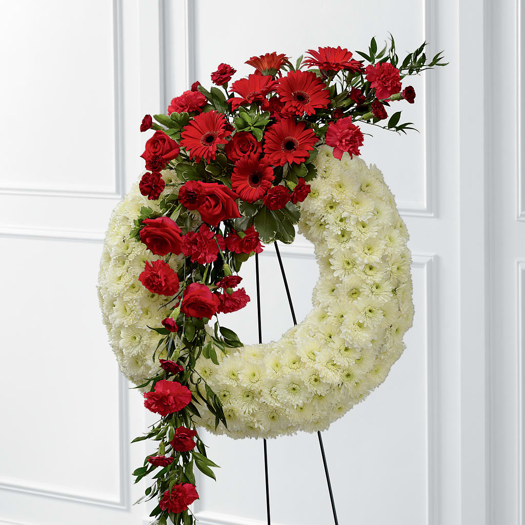 Graceful Tribute Wreath – Netcong Village Florist, Netcong NJ