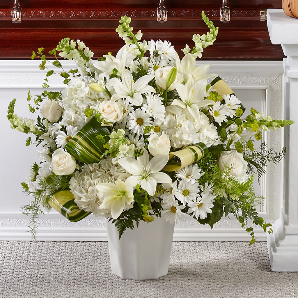 Thoughts of Tranquility Floor Basket – Netcong Village Florist, Netcong NJ