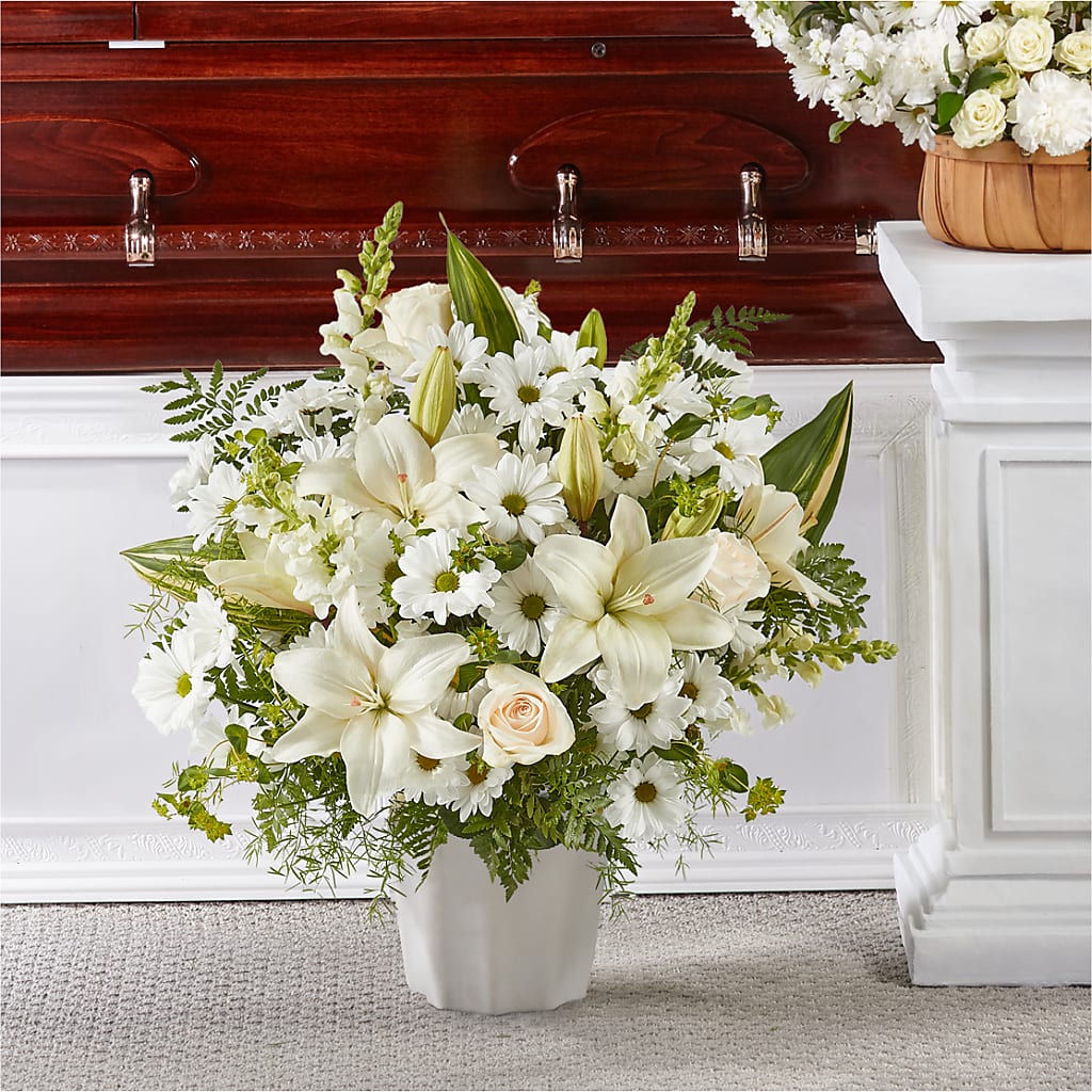 Thoughts of Tranquility Floor Basket – Netcong Village Florist, Netcong NJ
