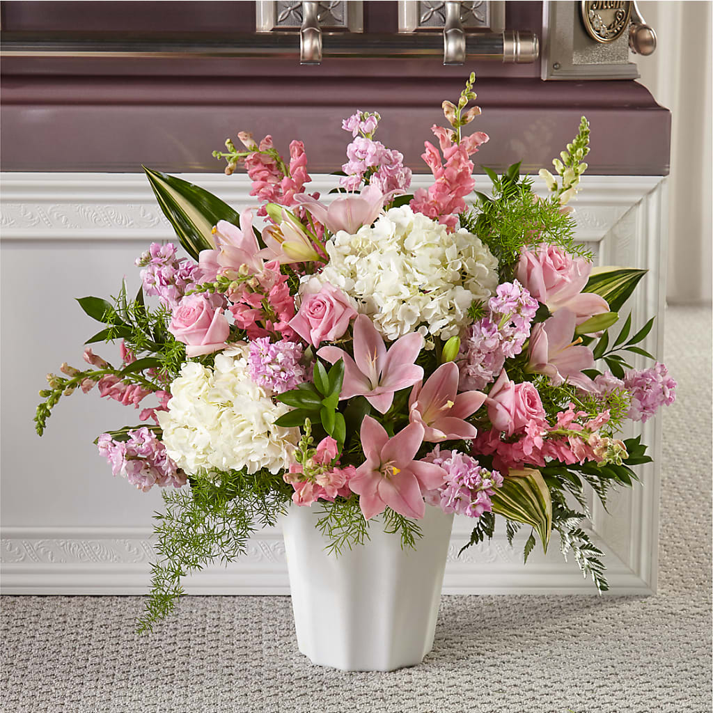 Simply Serene Floor Basket – Netcong Village Florist, Netcong NJ