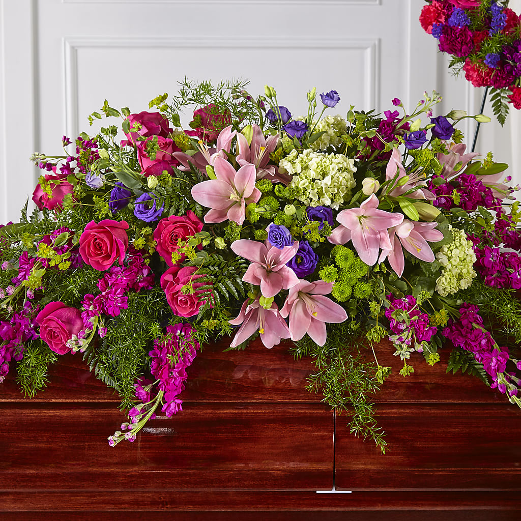 Radiant Tribute Casket Spray – Netcong Village Florist, Netcong NJ
