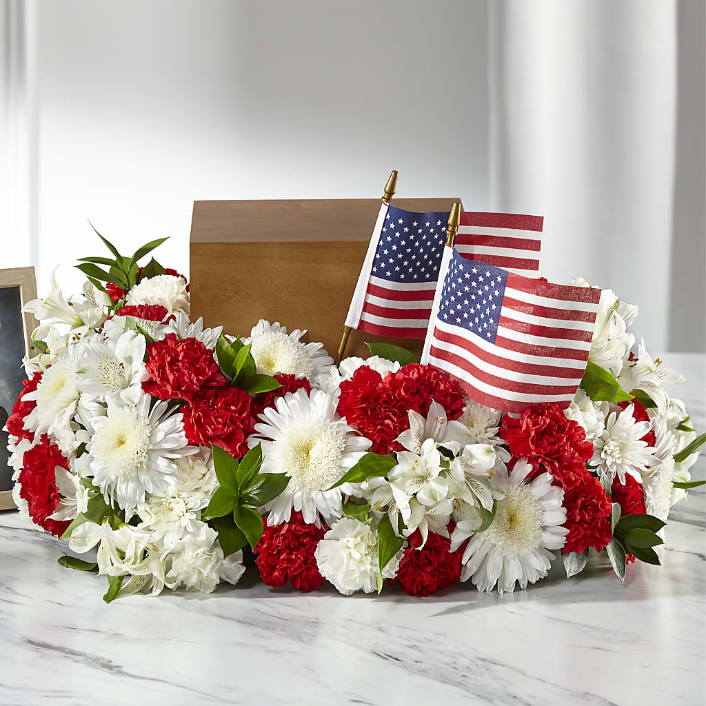 Spirit of Patriotism Cremation Adornment – Netcong Village Florist, Netcong NJ