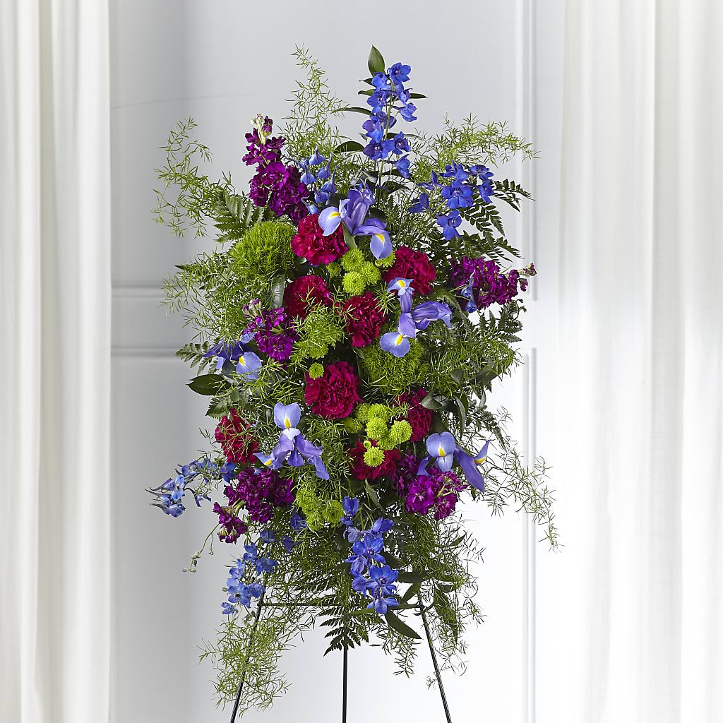 Heavenly Skies Standing Spray – Netcong Village Florist, Netcong NJ