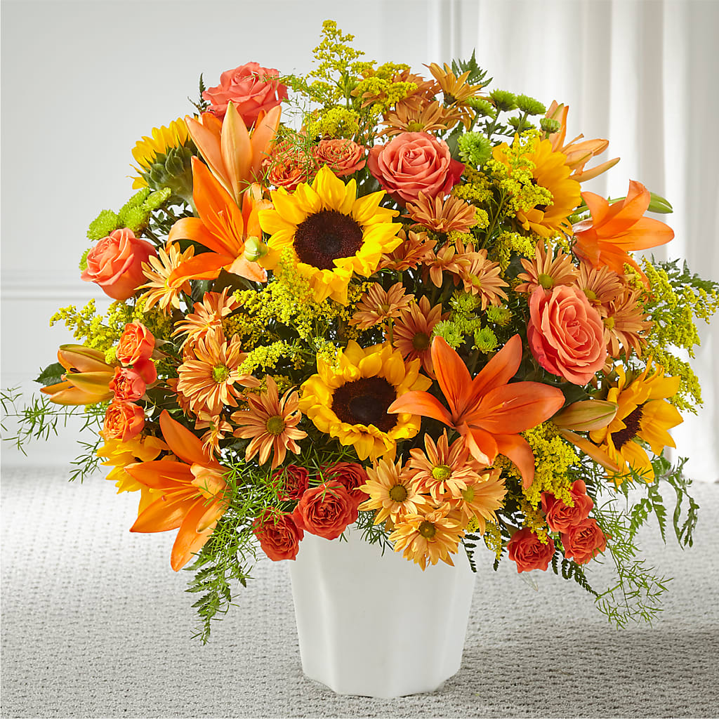 Harvest Thoughts Floor Basket – Netcong Village Florist, Netcong NJ