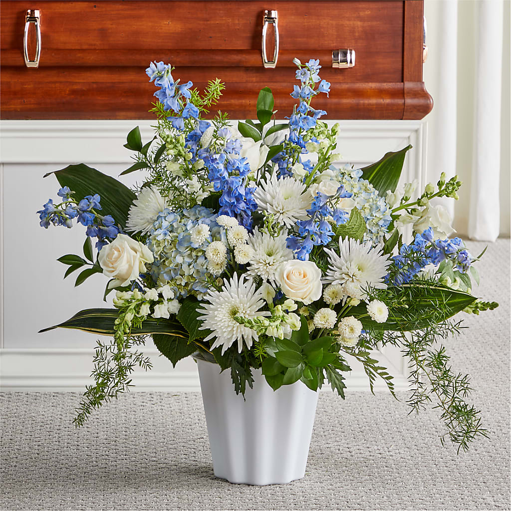 Everlasting Memories Floor Basket – Netcong Village Florist, Netcong NJ
