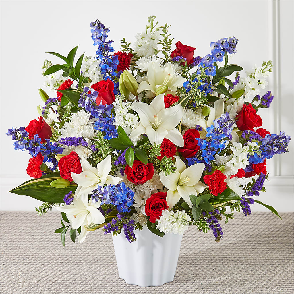 Consoled Floor Basket – Netcong Village Florist, Netcong NJ