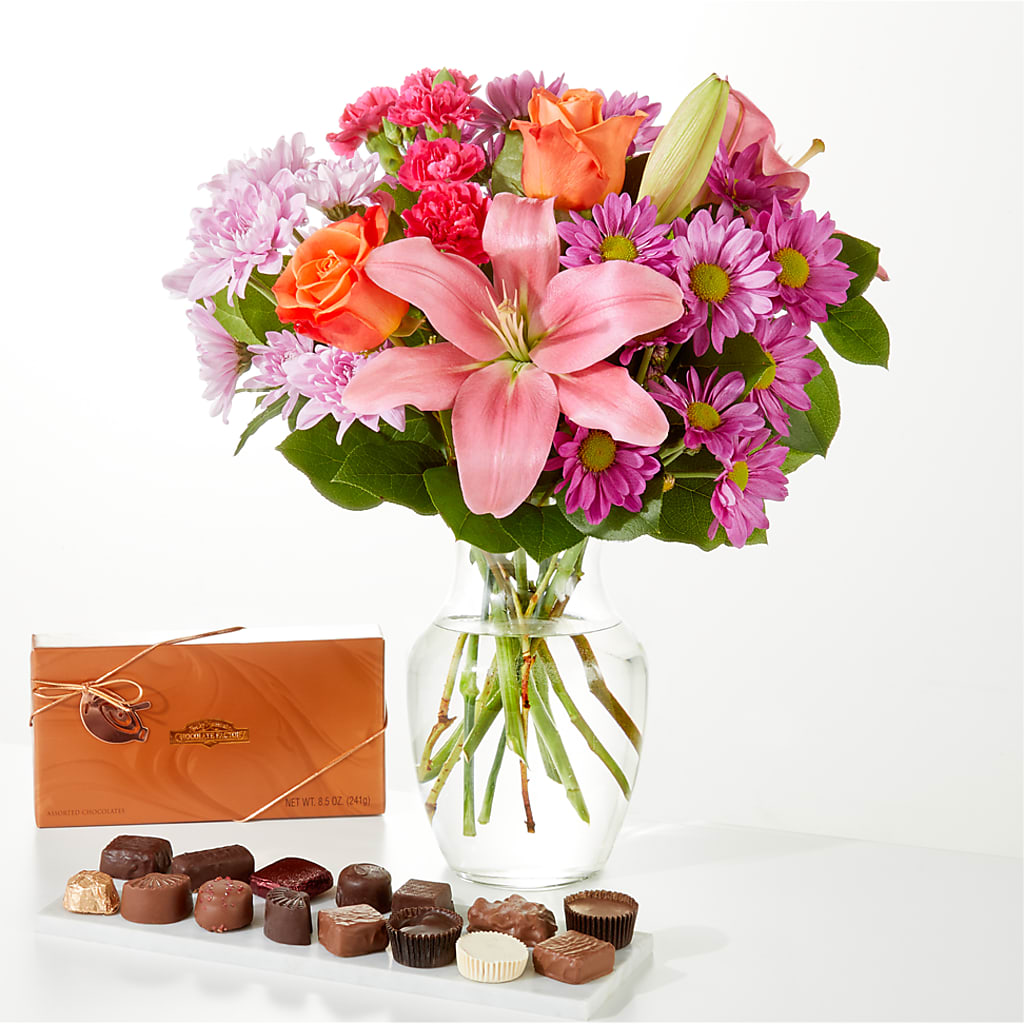 One and Only Bouquet and Chocolate Bundle – Netcong Village Florist, Netcong NJ