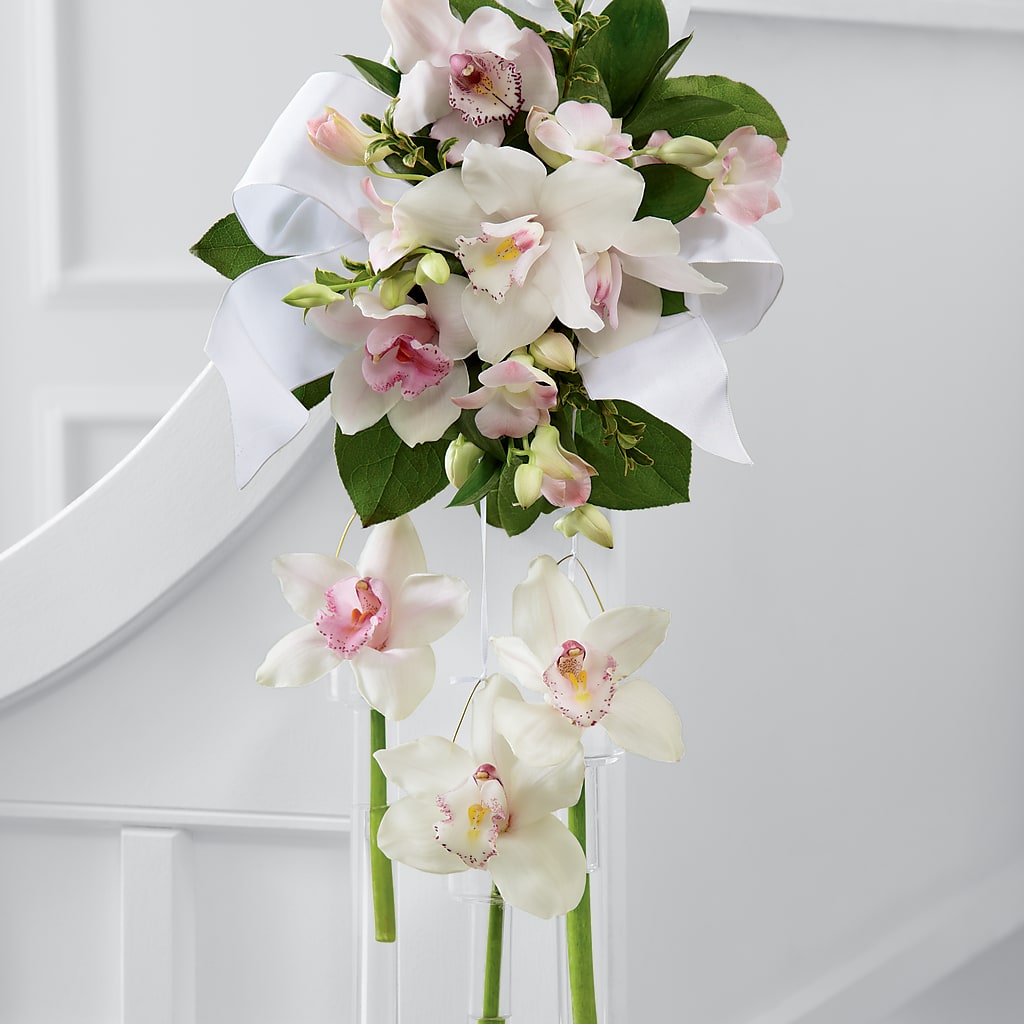 Perfect Entrance Pew Arrangement – Netcong Village Florist, Netcong NJ