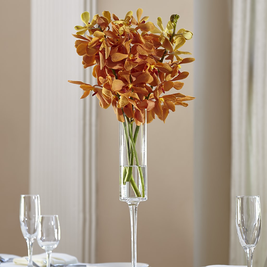 Orange Mokara Bouquet – Netcong Village Florist, Netcong NJ