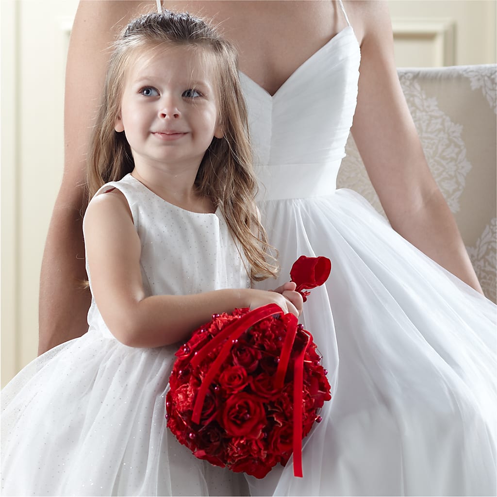 Pure at Heart Flower Girl Arrangement – Netcong Village Florist, Netcong NJ