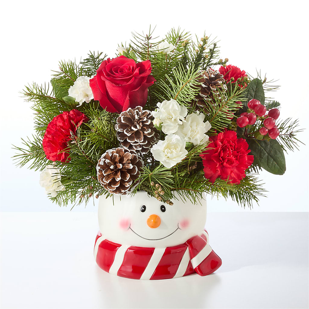 Jolly Snowman Bouquet –  Netcong Village Florist, Netcong NJ