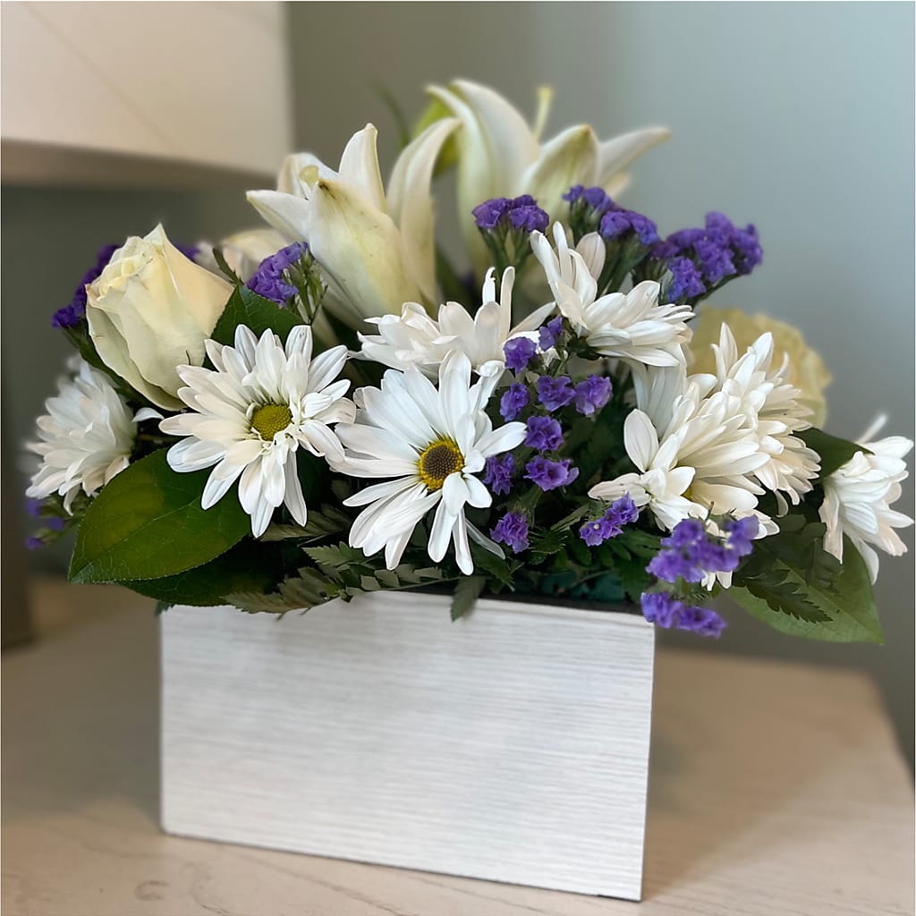 Beyond Blue Box Bouquet –  Netcong Village Florist, Netcong NJ