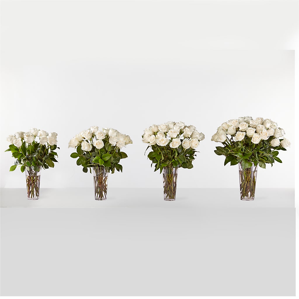 Long Stem White Rose Bouquet –  Netcong Village Florist, Netcong NJ