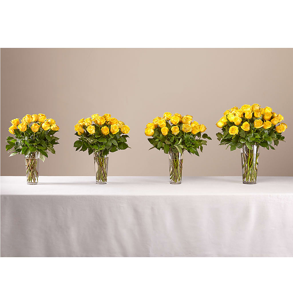 Long Stem Yellow Rose Bouquet –  Netcong Village Florist, Netcong NJ