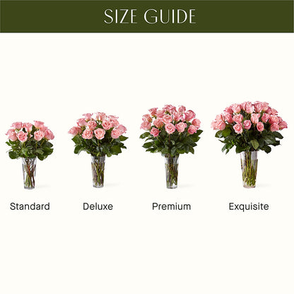 Long Stem Pink Rose Bouquet –  Netcong Village Florist, Netcong NJ