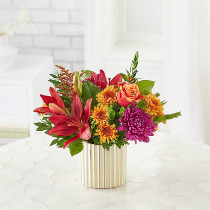 Burgundy Landscape Bouquet –  Netcong Village Florist, Netcong NJ