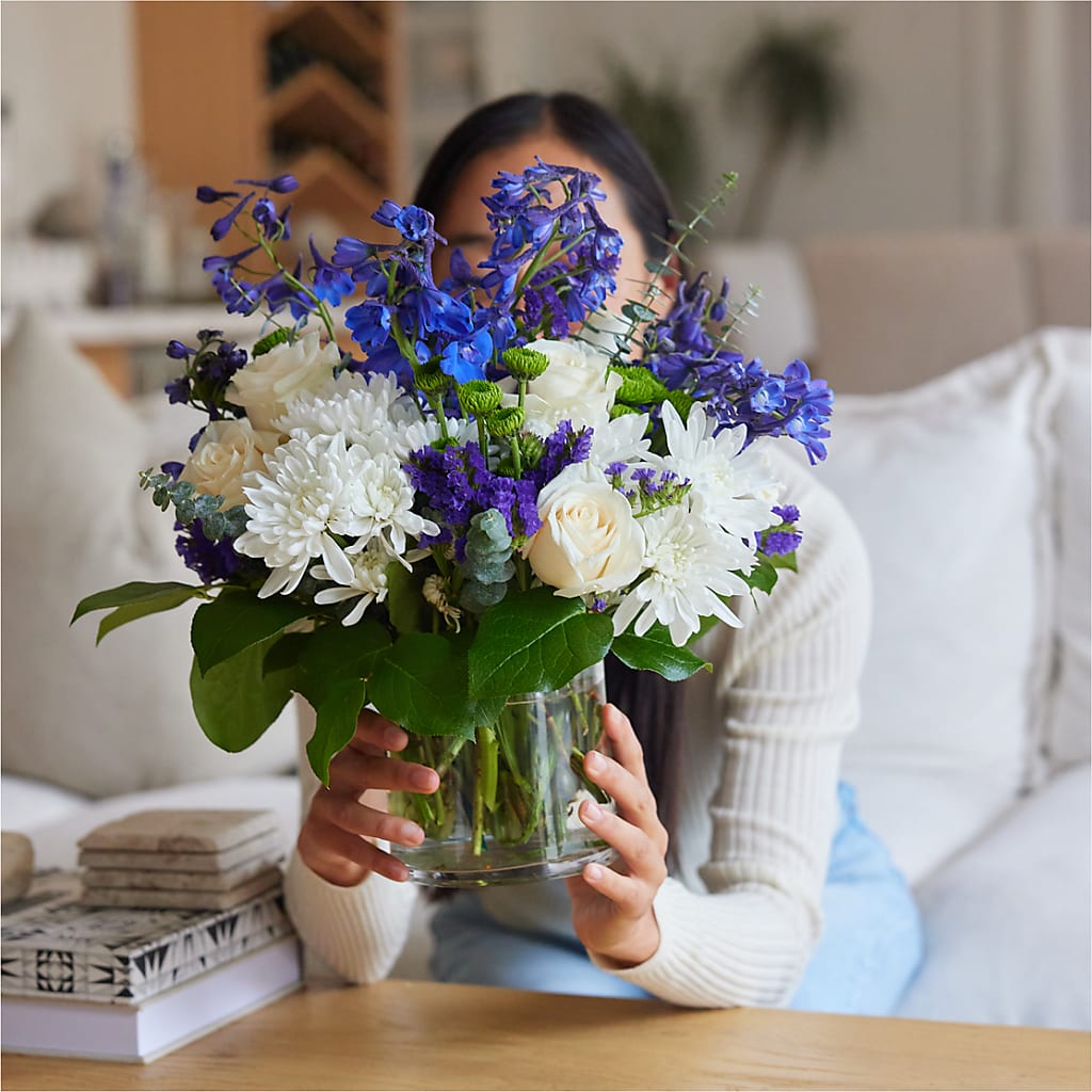 Cerulean Waves Bouquet –  Netcong Village Florist, Netcong NJ