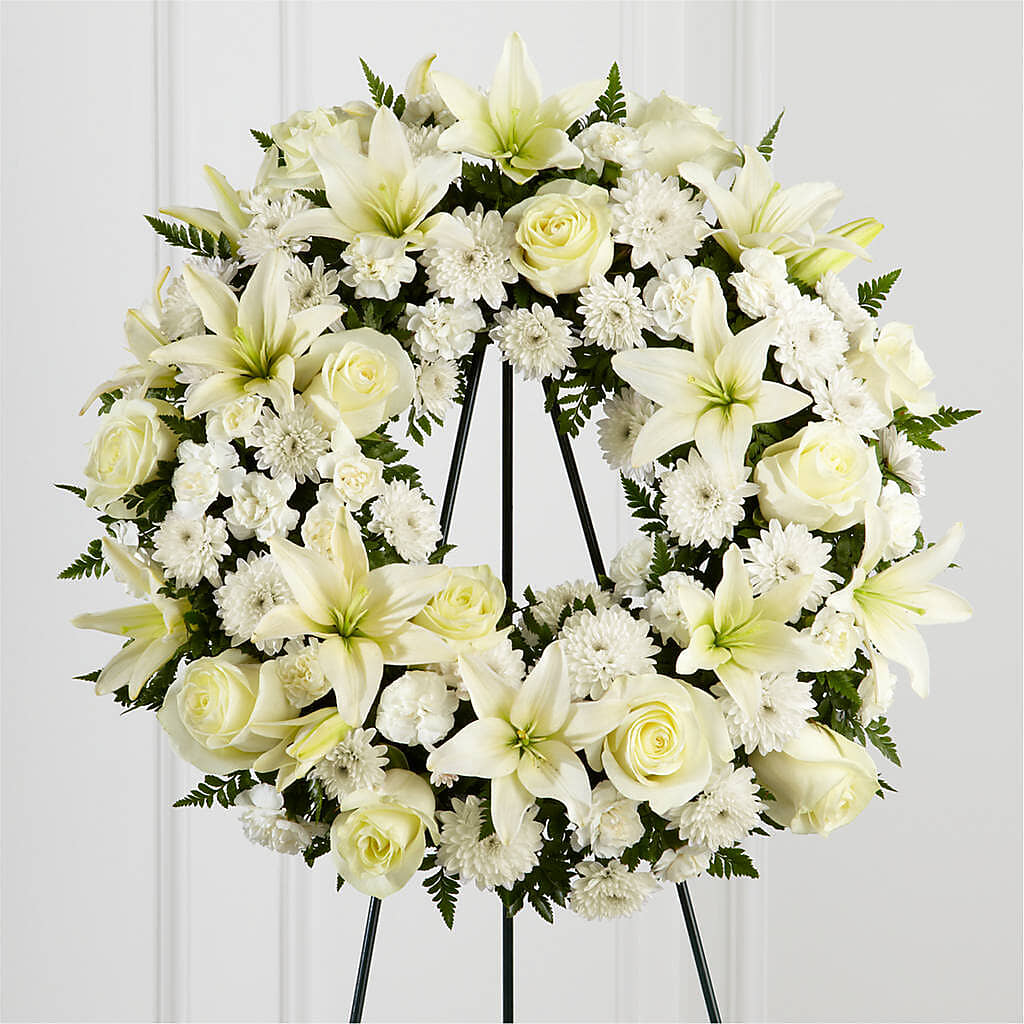 Treasured Tribute Wreath –  Netcong Village Florist, Netcong NJ