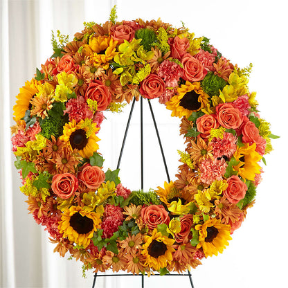 Autumnal Memories Wreath (Standard) –  Netcong Village Florist, Netcong NJ