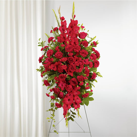 From the Heart Standing Spray –  Netcong Village Florist, Netcong NJ