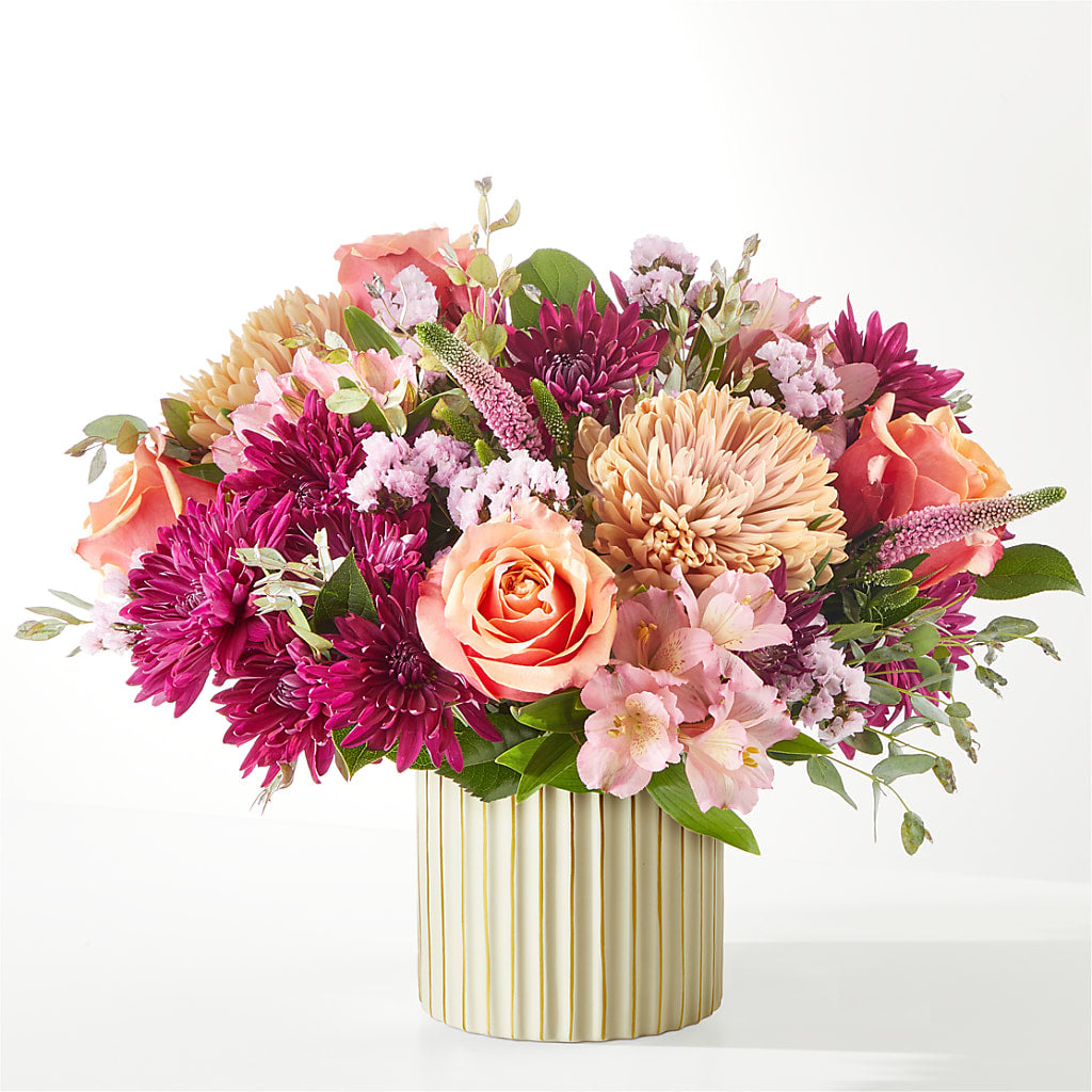 Berry Cobbler Bouquet with Ivory Vase –  Netcong Village Florist, Netcong NJ