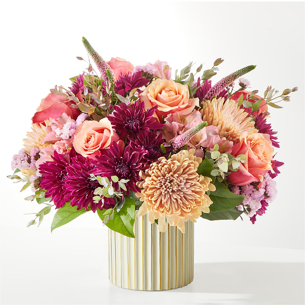 Berry Cobbler Bouquet with Ivory Vase –  Netcong Village Florist, Netcong NJ