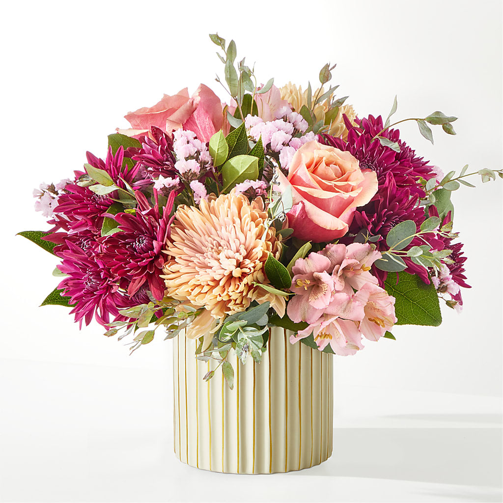 Berry Cobbler Bouquet with Ivory Vase –  Netcong Village Florist, Netcong NJ