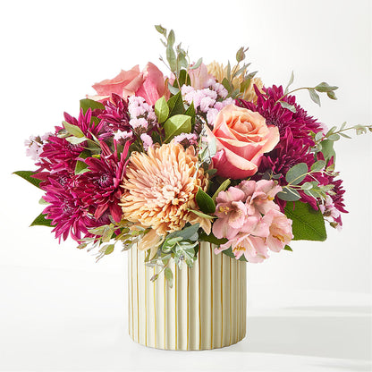 Berry Cobbler Bouquet with Ivory Vase –  Netcong Village Florist, Netcong NJ