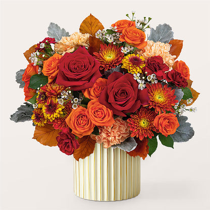 Merlot Bouquet with Ivory Vase –  Netcong Village Florist, Netcong NJ