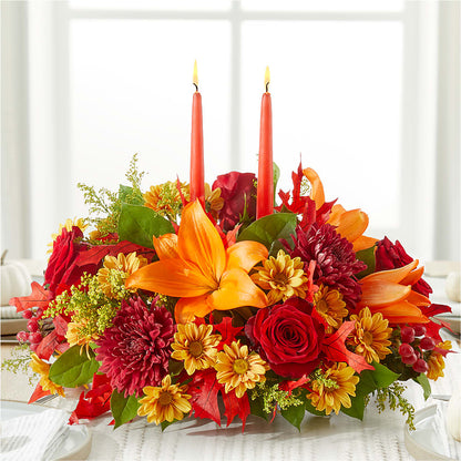 Autumn's Embrace Centerpiece –  Netcong Village Florist, Netcong NJ