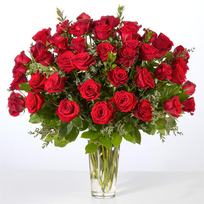 Forever Yours Fifty Stem Red Rose Bouquet –  Netcong Village Florist, Netcong NJ