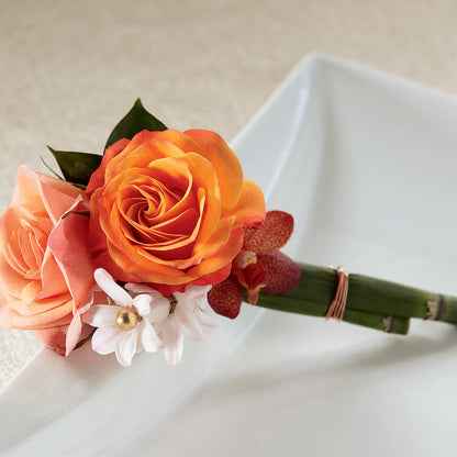Sunset Dream Boutonniere –  Netcong Village Florist, Netcong NJ